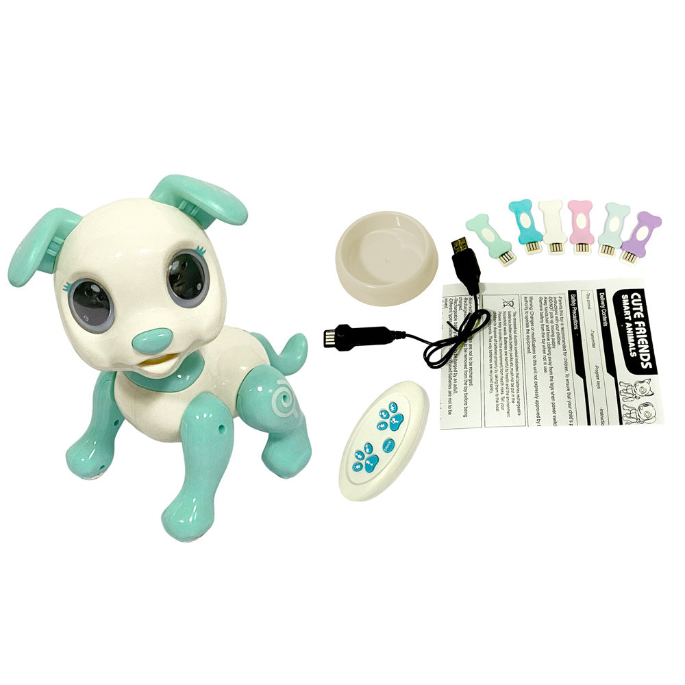 Interactive RC Dog Toy , Cute Gesture Sensing Puppy for Toddlers, STEM Play, Ideal Holiday/Birthday Gift for 3-8 Year Olds