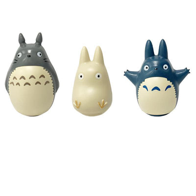 3PCS 6PCS Manga Tumbler Statues Figurine - Totoro, No Face Man, Spirited Away Collection Model Toy PVC Anime Figure