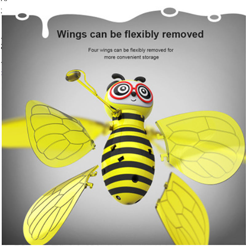 Mini Drone Induction by Hand ,Bee UFO Toys for Kids, Interactive Hand-Controlled Bee Drone with Smart Sensors and 360ø Rotating Flight for Indoor and Outdoor Fun