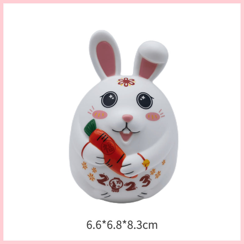 Lucky Cat for Home Decor Items, cat ornaments creative mascot swing tumbler opening home entrance door desktop small items