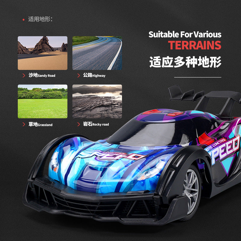 Electric Mini RC Racing 2.4Ghz Remote Control toy high Speed Drift race sports car with Led lights