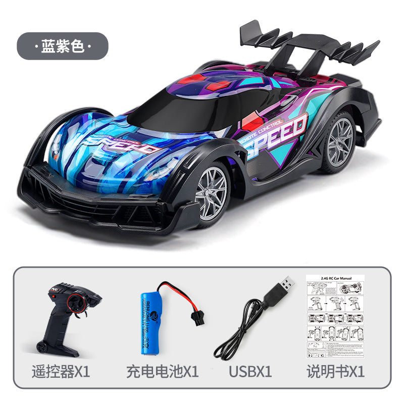 Electric Mini RC Racing 2.4Ghz Remote Control toy high Speed Drift race sports car with Led lights