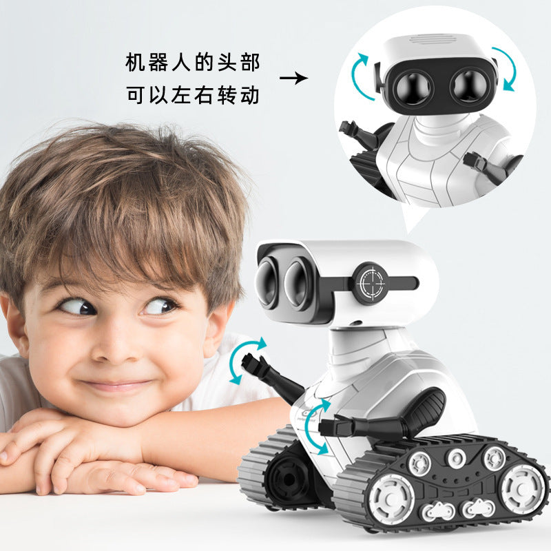 Robot Toys - Kids Toys Rechargeable RC Robots, Remote Control Toy with Auto-Demonstration, Flexible Head & Arms, Dance Moves, Music, Shining LED Eyes, Girls Boys Toys Birthday - Toyigo