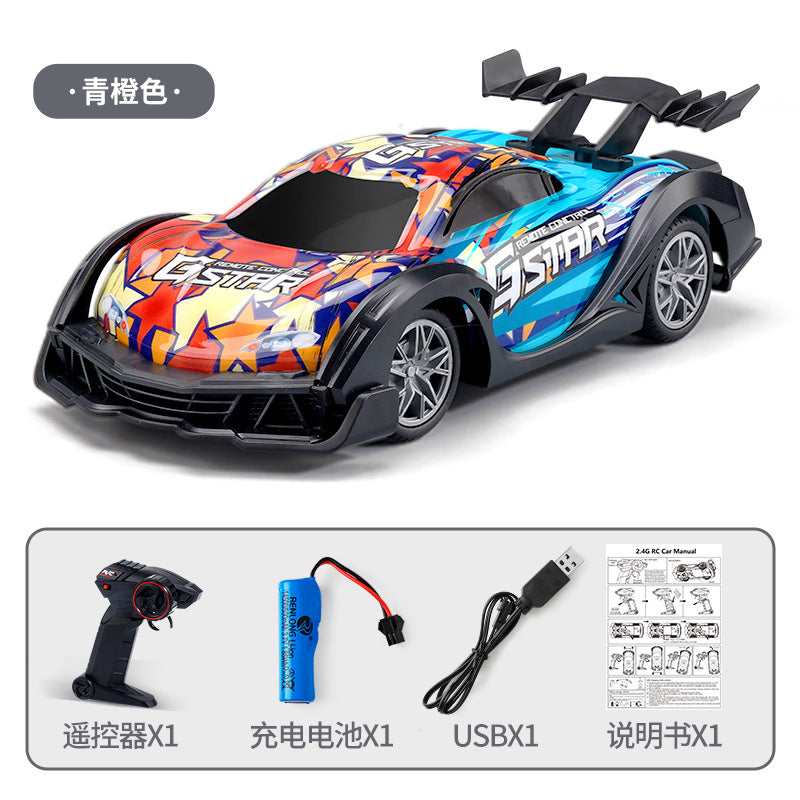 Electric Mini RC Racing 2.4Ghz Remote Control toy high Speed Drift race sports car with Led lights