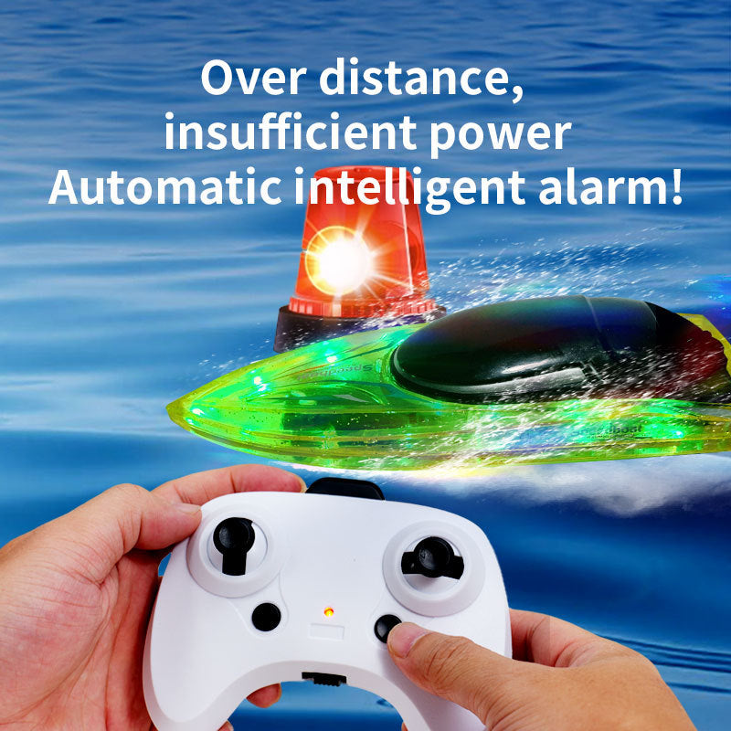 2.4G Water High-Speed Speedboat Switch Reset Light Remote Control Boat Children's Toy Remote Control Electric Boat