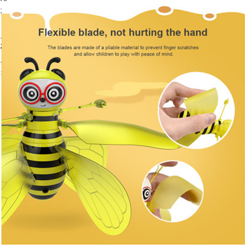 Mini Drone Induction by Hand ,Bee UFO Toys for Kids, Interactive Hand-Controlled Bee Drone with Smart Sensors and 360ø Rotating Flight for Indoor and Outdoor Fun