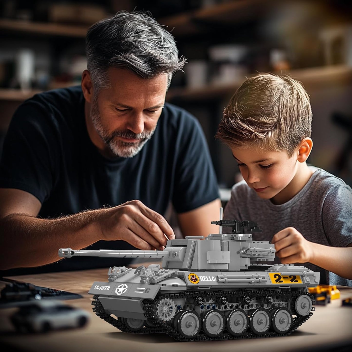 971-Piece Remote Control Tank Building Blocks Kit ? Dual Control Technic Tank Model with App & Remote