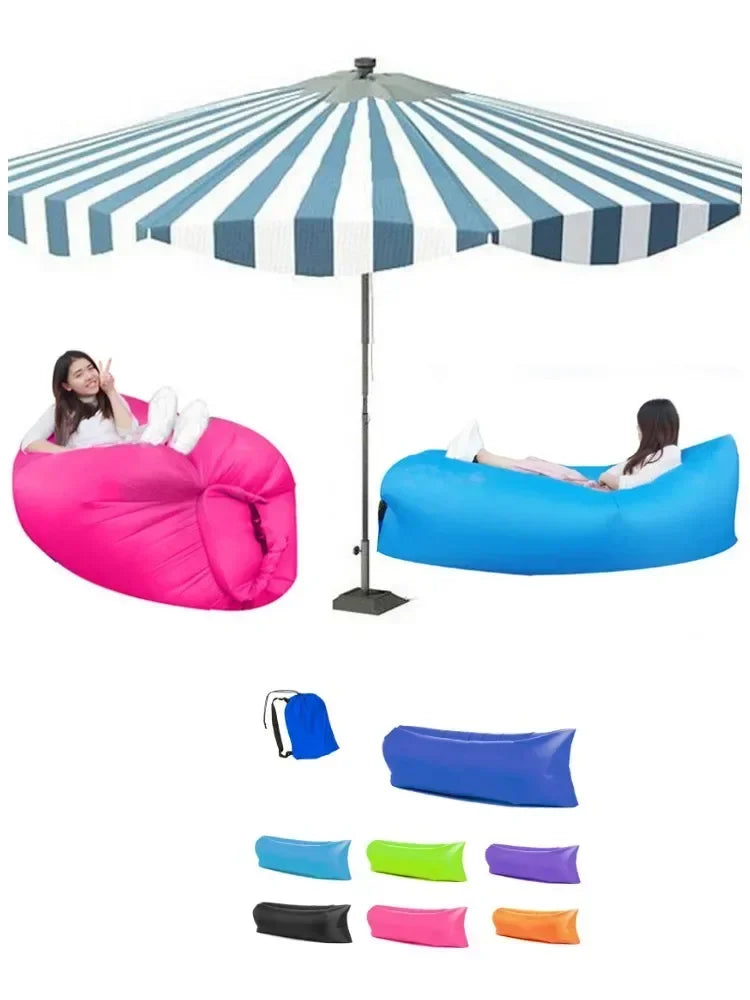 Inflatable Toy Sofa, Sleeping Bag for Outdoor, Portable Air Lazy Sofa Sleeping Bag, Camping, Hiking, Trekking Travelling Beach, Waterproof Furniture - Toyigo