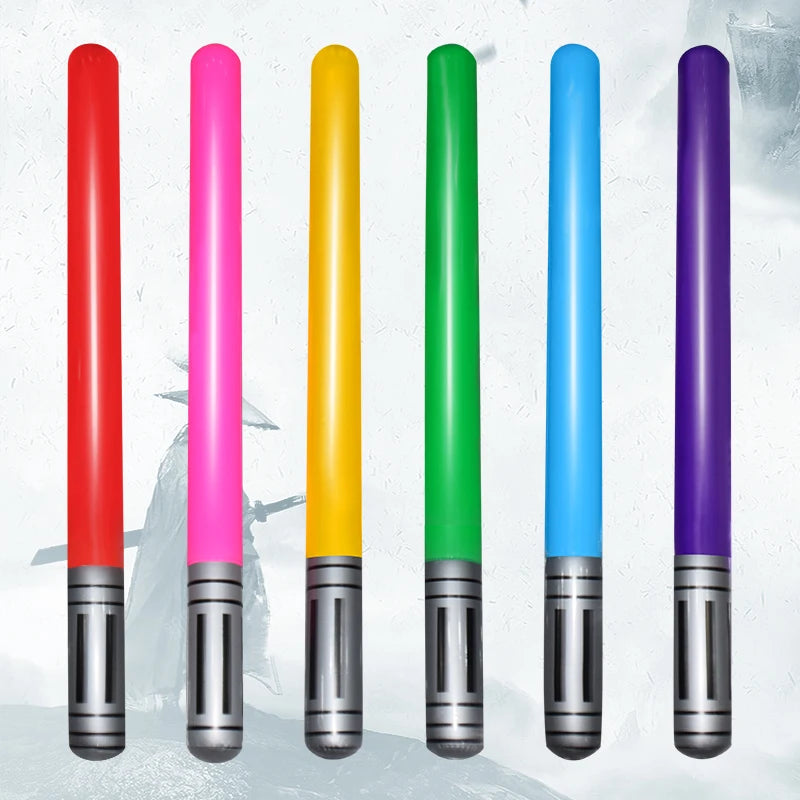 Inflatable Lights, 12 Pieces, Saber Sword Balloons Stick Set, Inflatable Lightsaber Toy, Cosplay Party Favors, Star Wars Themed Party - Toyigo