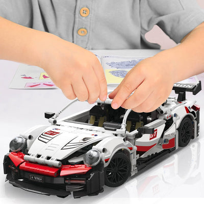 Building Blocks Car, MOC Sports Car,Collectible Model Cars Set to Build,Technique and Engineering Construction Toy, Gift for Kids 12+/Adult, 1:14 Scale Race Car Model