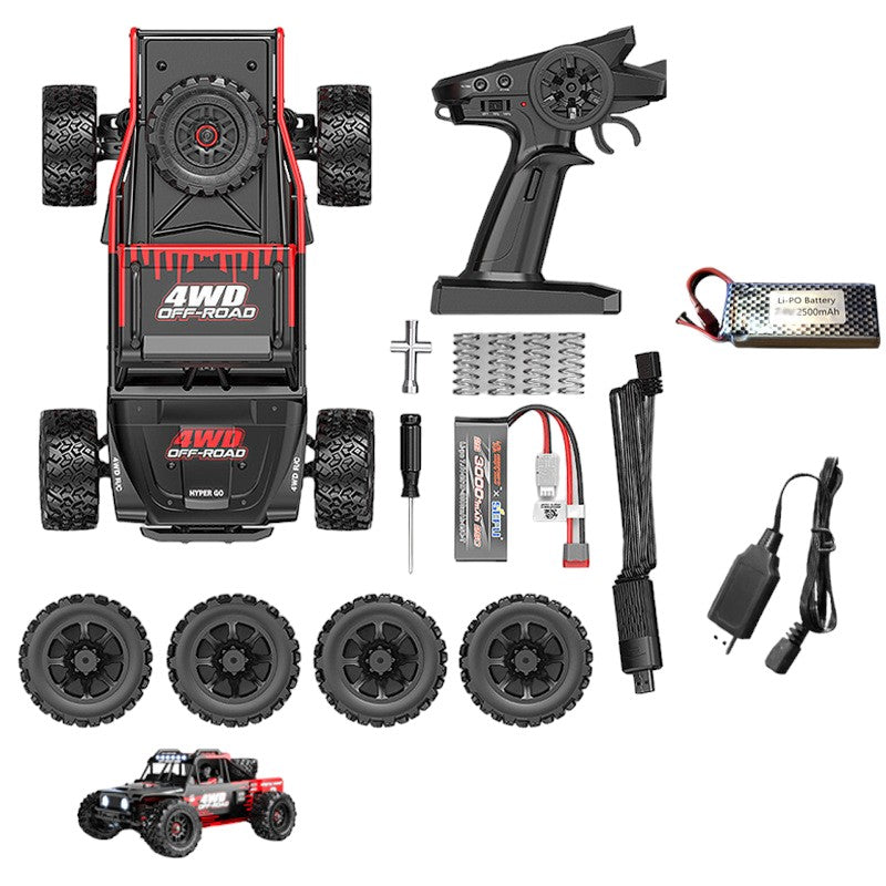 Hyper Go 14209 High-Speed 55kmh Off road RC Car, 4WD with 2 Shells, Brushless RC Truck 4X4 Electric Powered  for Adults