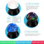 Star Night Light Projector for Kids with Timer - Glow in The Dark Stars and Moon,  for 1-14 Years Old