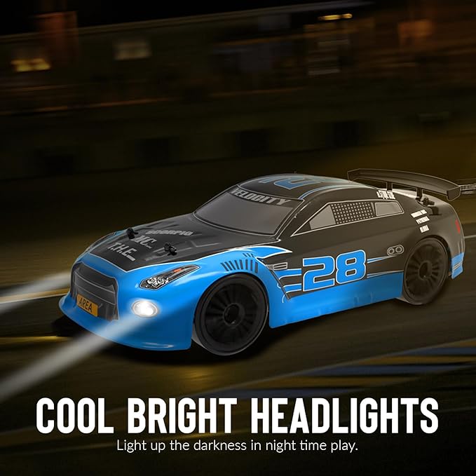 1:14 4WD Drift Car – High-Speed Sport Racing Vehicle with Drift & Racing Tires, LED Lights