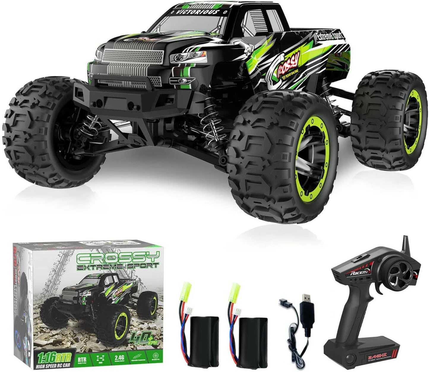 Toyigo 1/16 High-Speed RC Truck – 30MPH Racing Remote Control Car