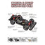 1:16 4WD RC Car with LED Lights – 2.4G Radio Remote Control Drift Off-Road Driftmonster Truck, 36 Km/Hr Speed