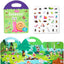 Portable Jelly Sticker Book for Kids Ages 3-4 ? Montessori-Inspired Quiet Book with Animal Stickers, Educational Travel Toy for Toddlers, Preschool Learning Activities Gift