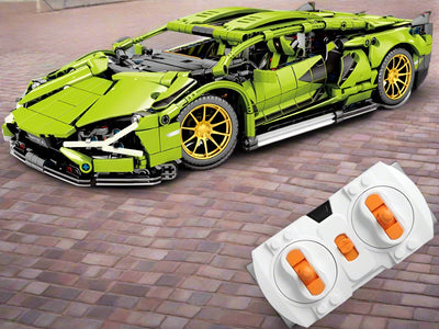 1254pcs Remote Control Lamborghini Sports Car Building Kit ? Compatible with Lego Technic, STEM Model for Kids & Adults