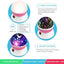 Star Night Light Projector for Kids with Timer - Glow in The Dark Stars and Moon,  for 1-14 Years Old