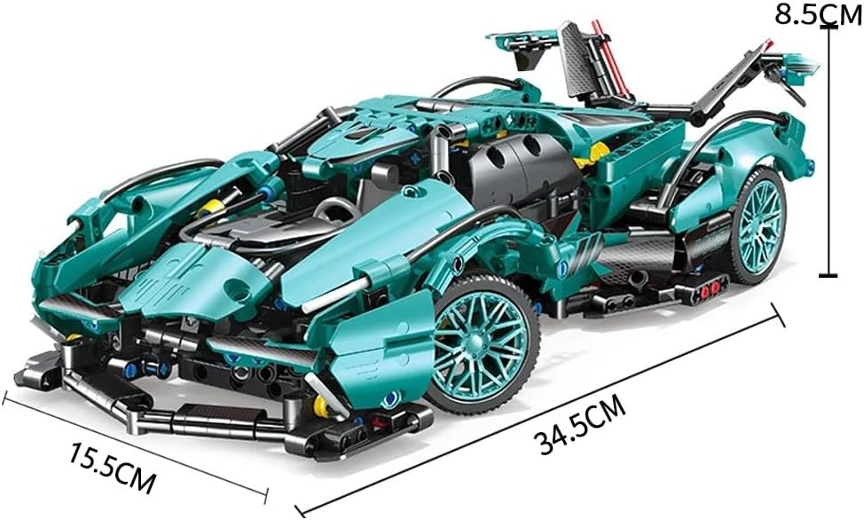 Car Building Block Set, V12 Vision Car, Technic Building Block Set for Adults, Great Gift for Boys and Girls 10-14, Building Set, DIY Project for Boys 10+ (1012 Pieces)